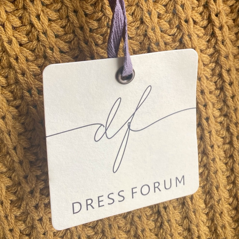 Oversized Dress Forum mustard yellow knit sweater - Picture 7 of 7